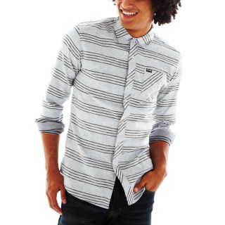 Zoo York Long Sleeve Flannel Woven Shirt, Slate Sheet Music, Mens