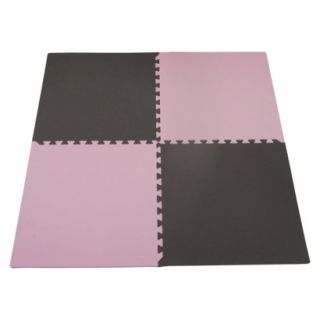 Double Sided Playmat Set (24) 4 Piece   Pink/Brown by Tadpoles