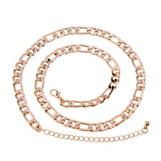 Lureme Gold Plated Mens Fine Copper Necklace