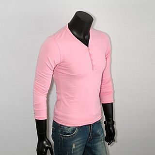 MenS Casual V Neck Slim Cotton T Shirt