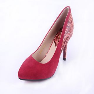 Womens Simple Splice High Heeled Shoes(Red)