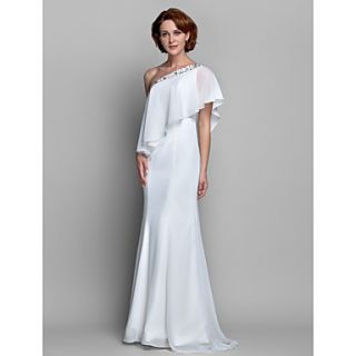 A line One Shoulder Chiffon Mother of the Bride Dress (612485)