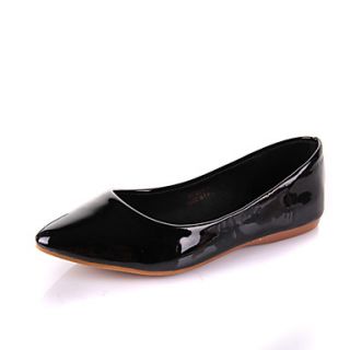 Womens Fashion Solid Color Flat Shoes(Black)