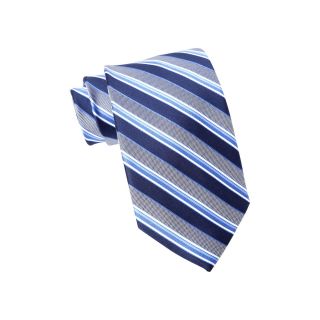 Stafford Striped Tie, Navy, Mens