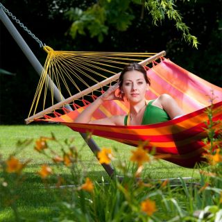 Gale Pacific Single Person Hammock with Timber Spreader Bar Lime   462307
