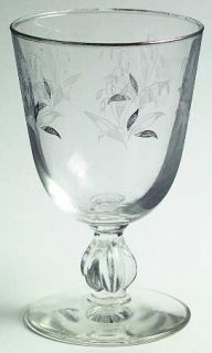 Kaysons Golden Rhapsody Glassware Goblet, Fine China Dinnerware   Gray&Gold Leav