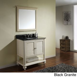 Orlando Antique White 30 inch Vanity With Granite Top And Sink