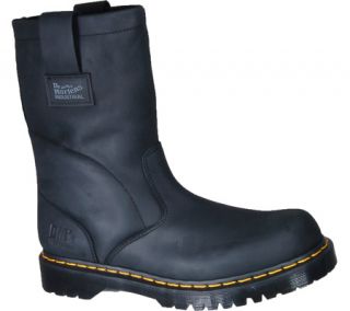 Mens Dr. Martens 2296 NS Wellington   Black Industrial Greasy Boots