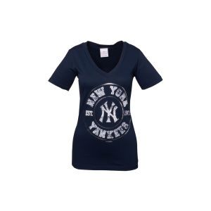 New York Yankees 5th and Ocean MLB Womens Circle Foil T Shirt