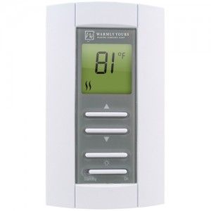 Warmly Yours TH114AF120/240GA EasyStat Dual Voltage NonProgrammable Thermostat 120 Volt Heating Systems