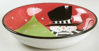 Holiday Snowman 9 Individual Pasta Bowl, Fine China Dinnerware   Snowman,Presen