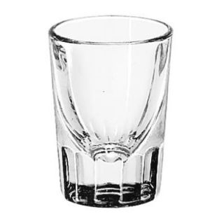 Libbey Whiskey Service Drinking Glasses, Fluted Lined Shot Glass