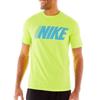 Nike Striped Graphic Tee, Blue, Mens