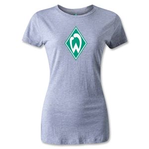hidden Werder Bremen Crest Womens T Shirt (Gray)