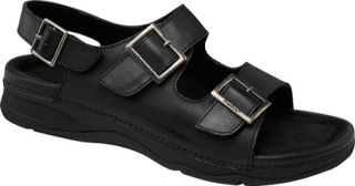 Womens Drew Sahara   Black Leather Orthopedic Shoes