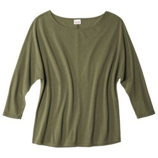 Mossimo Supply Co. Juniors 3/4 Sleeve Oversized Tunic   Picnic Green L(11 13)