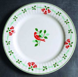 Nikko Bells & Holly Salad Plate, Fine China Dinnerware   Perception,Red Bells&Ce