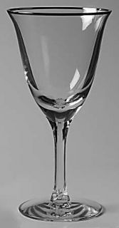 Tiffin Franciscan Cara Mia Wine Glass   Stem #17665         Platinum Trim