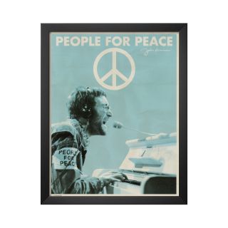 ART John Lennon People for Peace Framed Print Wall Art
