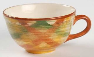 Metlox   Poppytrail   Vernon Homespun Flat Cup, Fine China Dinnerware   Green, R