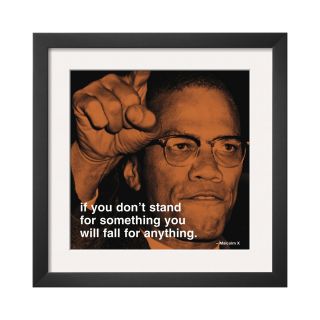 ART Malcolm X Stand Framed Print Wall Art