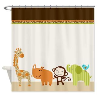  Wildlife Jungle Animals Shower Curtain  Use code FREECART at Checkout