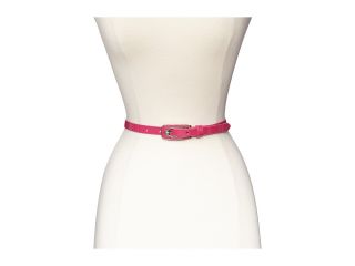 Lodis Accessories Pretty Young Thing Faux Patent Inlay Buckle Pant Belt Womens Belts (Pink)