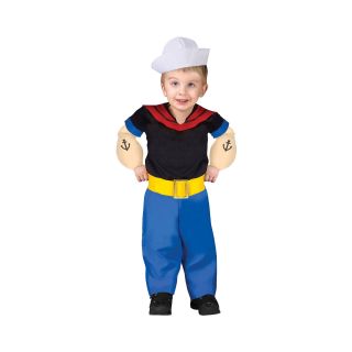 Popeye Toddler/Child Costume, Blue, Boys