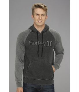 Hurley One Only Burnout Fleece Raglan Mens Sweatshirt (Black)
