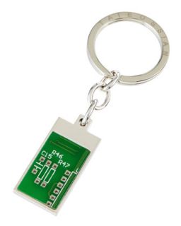 Circuit Board Key Chain, Green