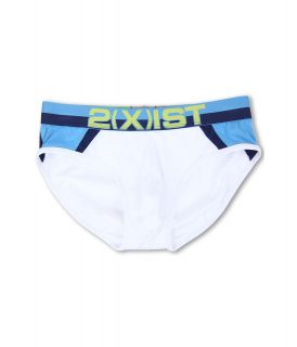 2IST CHEVRON No Show Brief Mens Underwear (White)