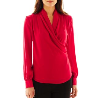 Mng By Mango Wrap Blouse, Raspberry