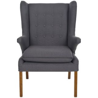 Safavieh Gomer Wing Chair MCR4653A / MCR4653B Color Steel Gray