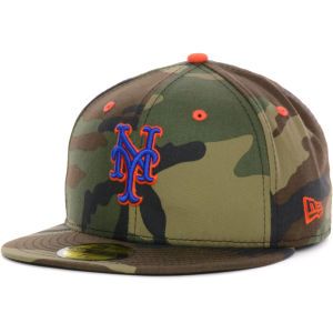 New York Mets New Era MLB Camo Pop 59FIFTY Cap
