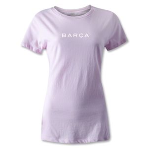 hidden Barcelona Barca Womens T Shirt (Pink)