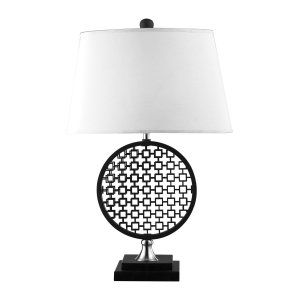 Dimond Lighting DMD D2212 Prospect Optic Illusion Table Lamp with Off White Line
