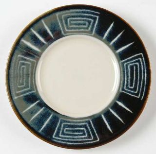 Mikasa Firesong Saucer, Fine China Dinnerware   Potters Craft Line, Geometric De