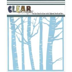 Clear Scraps Stencils 6 X6  Forest