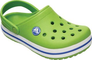 Childrens Crocs Crocband   Volt Green/Varsity Blue Casual Shoes