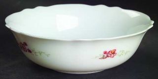 Arcopal Florentine Coupe Cereal Bowl, Fine China Dinnerware   Pink Flowers, Gray