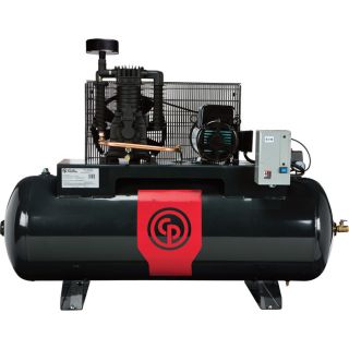 Chicago Pneumatic Reciprocating Air Compressor   7.5 HP, 80 Gallon, 208/230