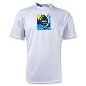 FIFA Beach World Cup 2013 Performance Emblem T Shirt (White)