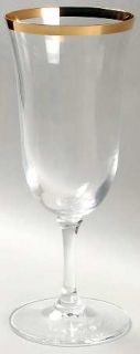 Wedgwood Classic Gold Iced Tea   Clear,Gold Band,Smooth Stem