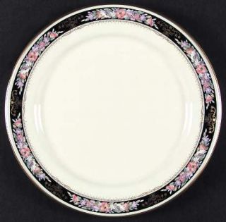 Mikasa Midnight Sky Dinner Plate, Fine China Dinnerware   Peach & Purple Floral