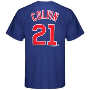 Chicago Cubs Tyler Colvin Majestic MLB Player T Shirt