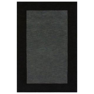 Nuloom Handmade Zen Solid Border Wool Rug (3 X 5)