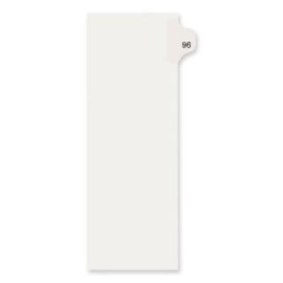 Avery Index Tabs Side Tab Legal Index Divider, Letter  , White (82293)