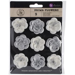 Talia Shimmer Paper Flowers 1.5 9/pkg tailored