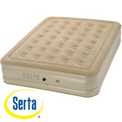 Serta Raised Queen size Airbed With External Ac Pump