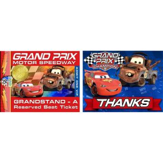 Disney Cars Dream Party Invitations Thank You Postcards